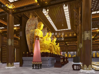 上海寺庙大雄宝殿装修设计施工