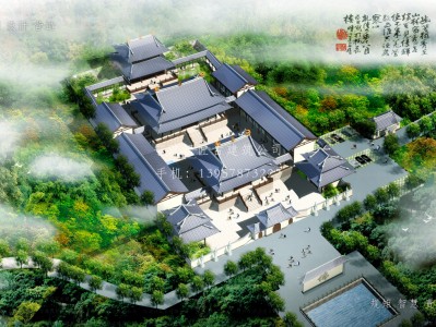 上海依云寺建筑规划设计图