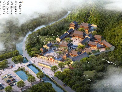 上海资教寺总体建筑规划方案图